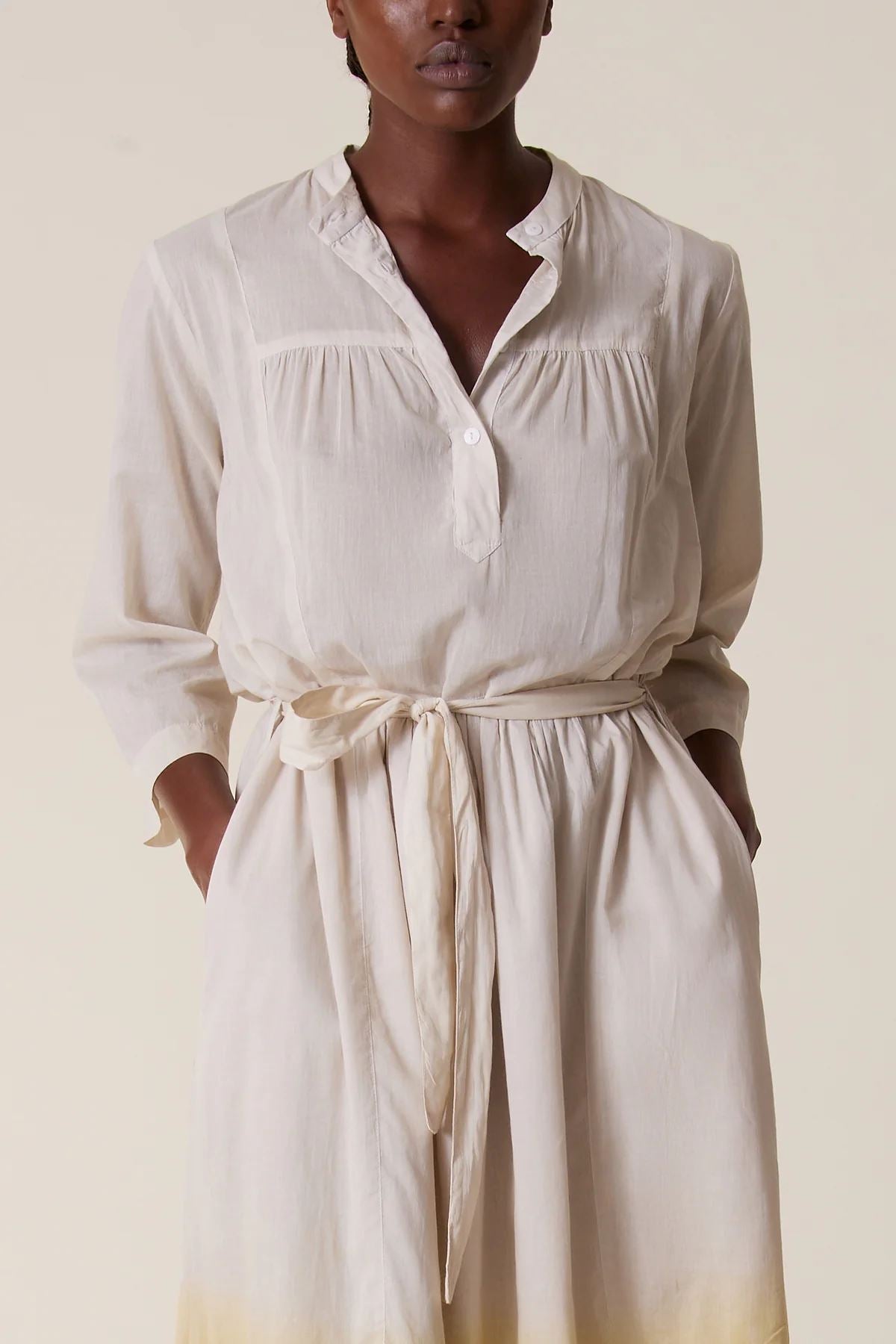 LEON &amp; HARPER Rimi T&amp;D Shirt Dress - Mustard Dress - Zabecca Living