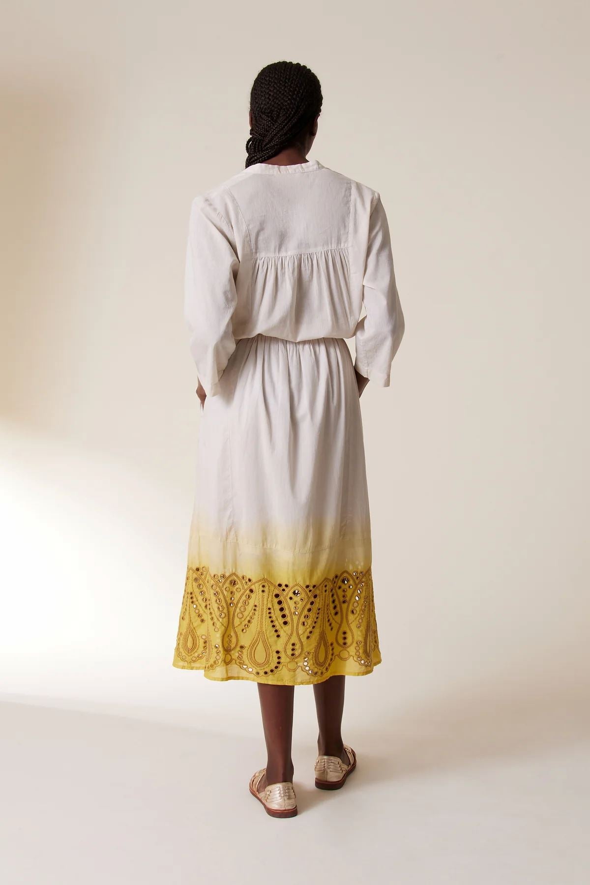 LEON &amp; HARPER Rimi T&amp;D Shirt Dress - Mustard Dress - Zabecca Living