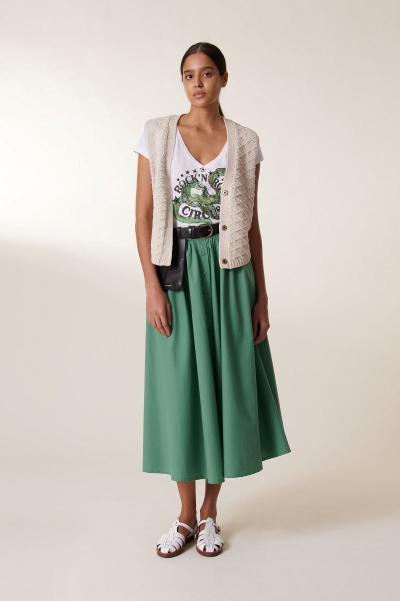 LEON &amp; HARPER Tonton Snaake T-shirt - White Tee - Zabecca Living