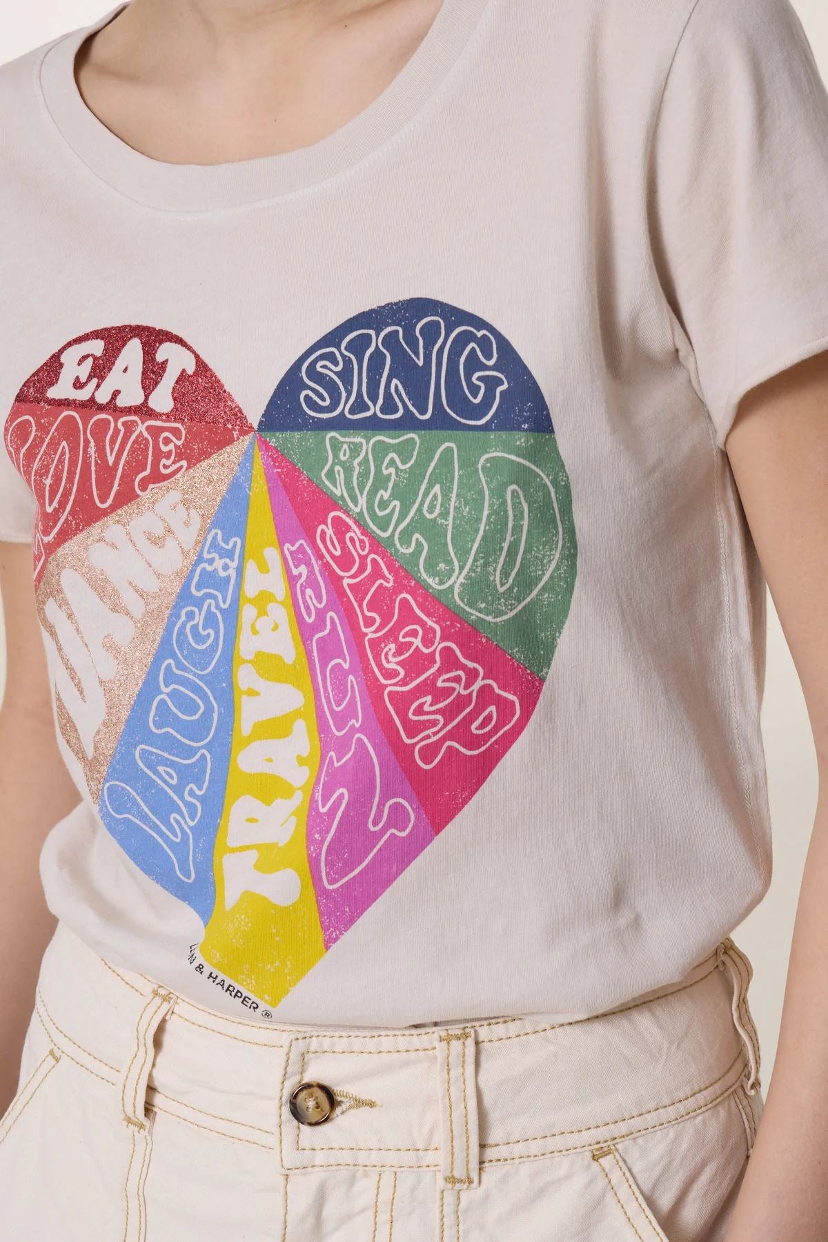 LEON &amp; HARPER Toro Sing T-shirt - Stone Tee - Zabecca Living