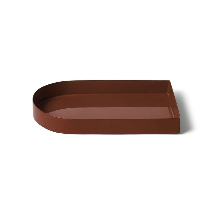LIGHTLY Arc Tray Medium - Red Ochre TRAY - Zabecca Living