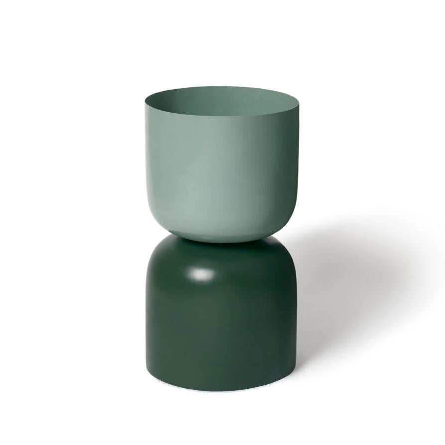 LIGHTLY Extra Large Two Tone Planter - Sage & Juniper Planter - Zabecca Living