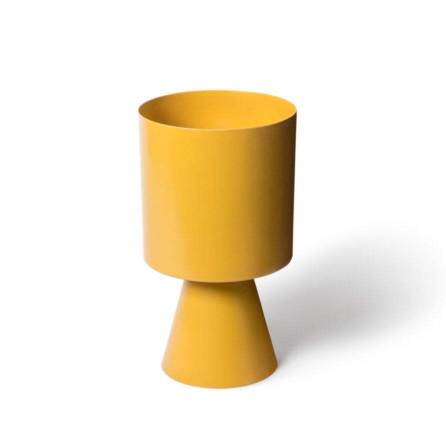 LIGHTLY Palm Springs Medium Planter - Turmeric Planter - Zabecca Living