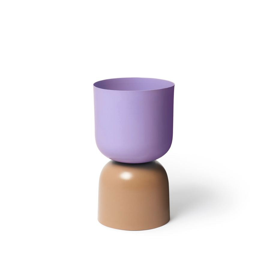 LIGHTLY Two Tone Planter - Lilac &amp; Sorrel Planter - Zabecca Living