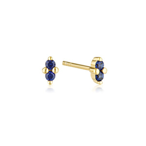 LINDA TAHIJA Birthstone Stud Earrings - Sapphire Earrings - Zabecca Living