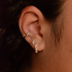 LINDA TAHIJA Ebb Stud Earrings - Gold Plated Earrings - Zabecca Living
