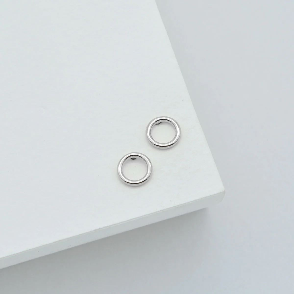 LINDA TAHIJA Halo Stud Earrings - Stirling Silver Earrings - Zabecca Living
