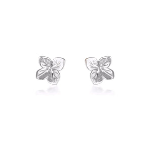LINDA TAHIJA Hydrangea Stud Earrings - Stirling Silver Earrings - Zabecca Living