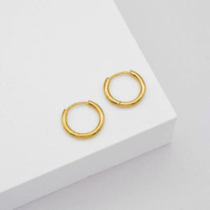 LINDA TAHIJA Max Huggie Earrings - Gold Plated Earrings - Zabecca Living