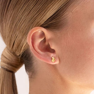 LINDA TAHIJA Morph Stud Earrings - Gold Plated Earrings - Zabecca Living