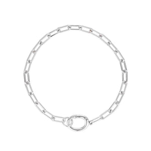 LINDA TAHIJA Paperclip Bracelet - Sterling Silver BRACELET - Zabecca Living