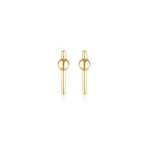 LINDA TAHIJA Pivot Stud Earrings - Gold Plated Earrings - Zabecca Living