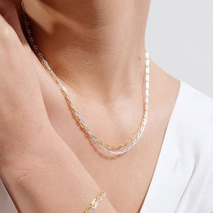 LINDA TAHIJA Requisite Chain Necklace - Sterling Silver Necklace - Zabecca Living
