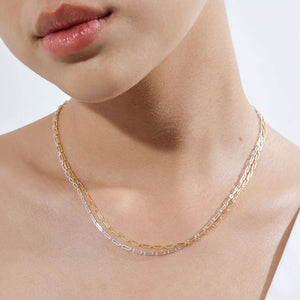 LINDA TAHIJA Requisite Chain Necklace - Sterling Silver Necklace - Zabecca Living