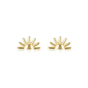 LINDA TAHIJA Sunrise Stud Earrings - Gold Plated Earrings - Zabecca Living