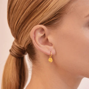LINDA TAHIJA Vega Hoop Earrings - Gold Plated Earrings - Zabecca Living