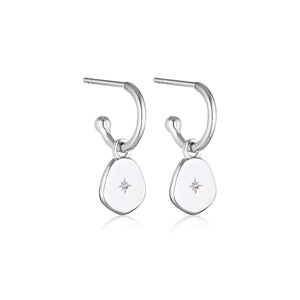 LINDA TAHIJA Vega Hoop Earrings - Sterling Silver Earrings - Zabecca Living