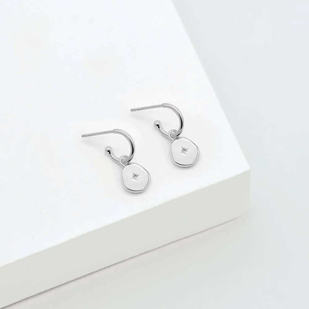 LINDA TAHIJA Vega Hoop Earrings - Sterling Silver Earrings - Zabecca Living