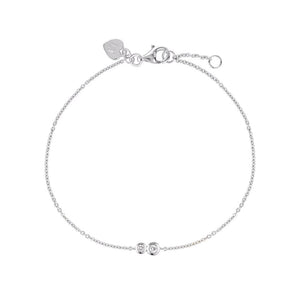 LINDA TAHIJA White Topaz Duo Bracelet - Sterling Silver BRACELET - Zabecca Living