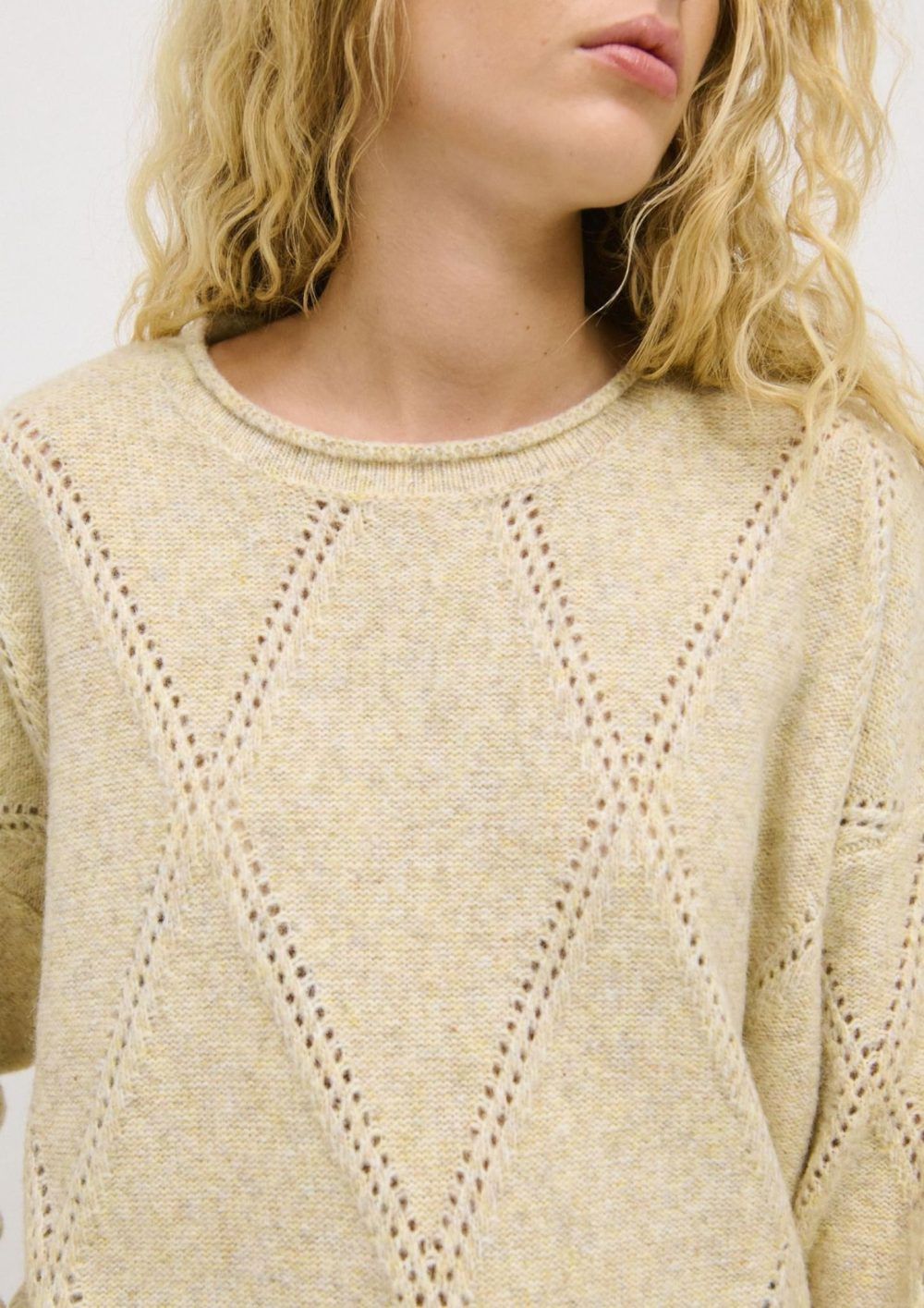LITTLE LIES Agnes Jumper – Natural Jumpers + Knitwear - Zabecca Living