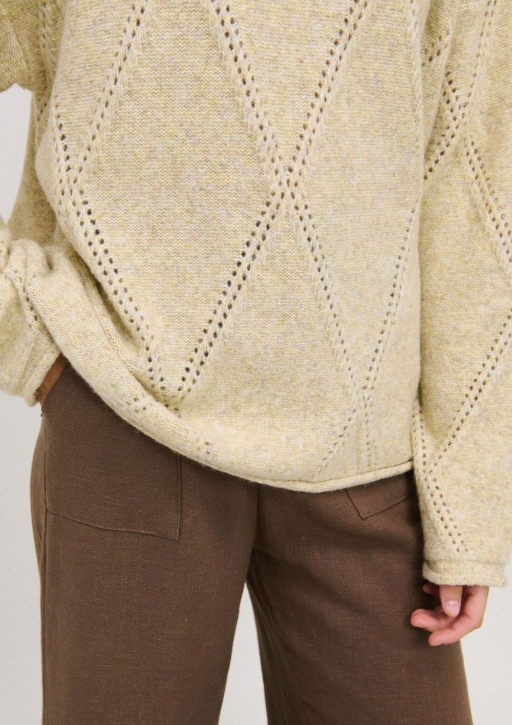 LITTLE LIES Agnes Jumper – Natural Jumpers + Knitwear - Zabecca Living