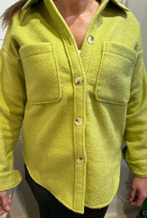 LITTLE LIES Andie Shacket - Pistachio Jacket - Zabecca Living