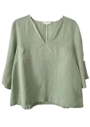 LITTLE LIES Andrea Top - Sage Shirts & Blouses - Zabecca Living