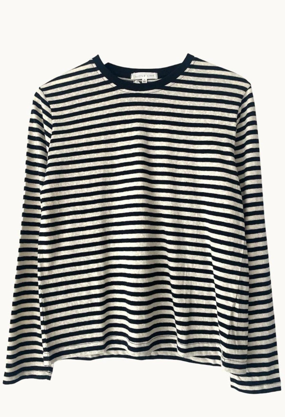 LITTLE LIES Athena Stripe Long Sleeve - Black/White Long Sleeve Tee - Zabecca Living