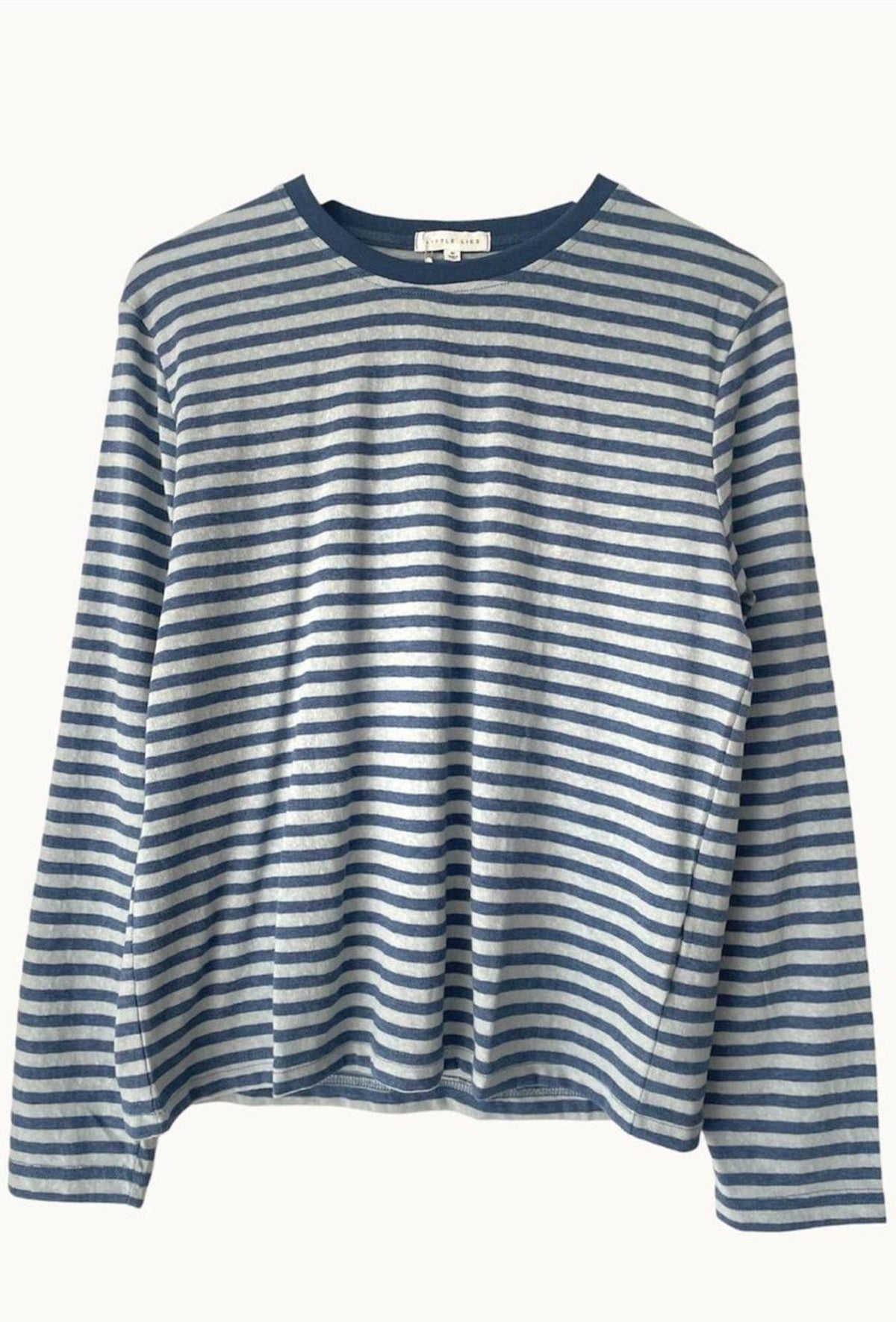 LITTLE LIES Athena Stripe Long Sleeve - Light Blue/Mid Blue Long Sleeve Tee - Zabecca Living
