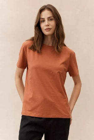 LITTLE LIES Athens Tee - Burnt Orange Tee - Zabecca Living