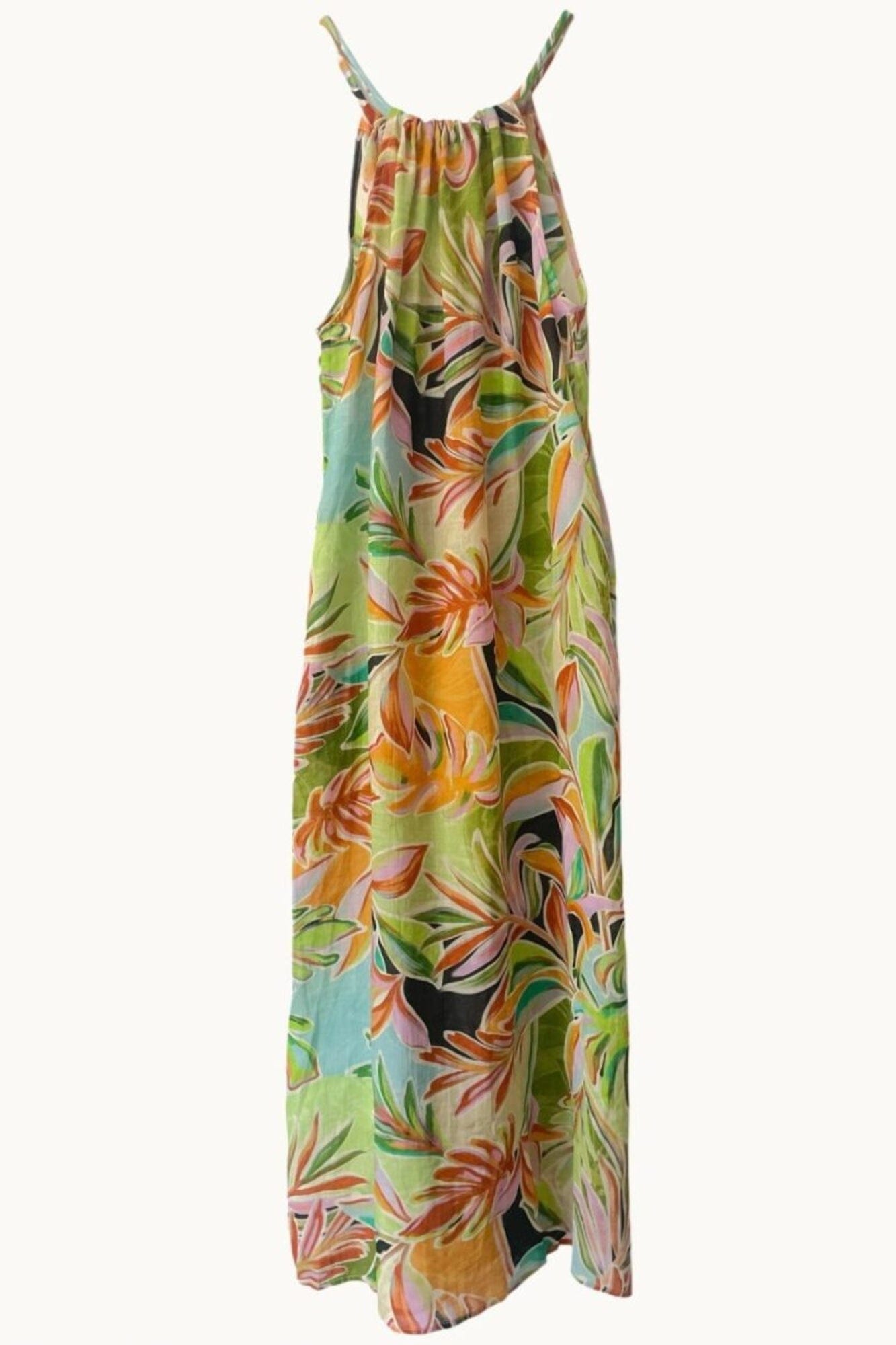little lies linen dress Little Lies Resort Linen Tiered Midi Dress