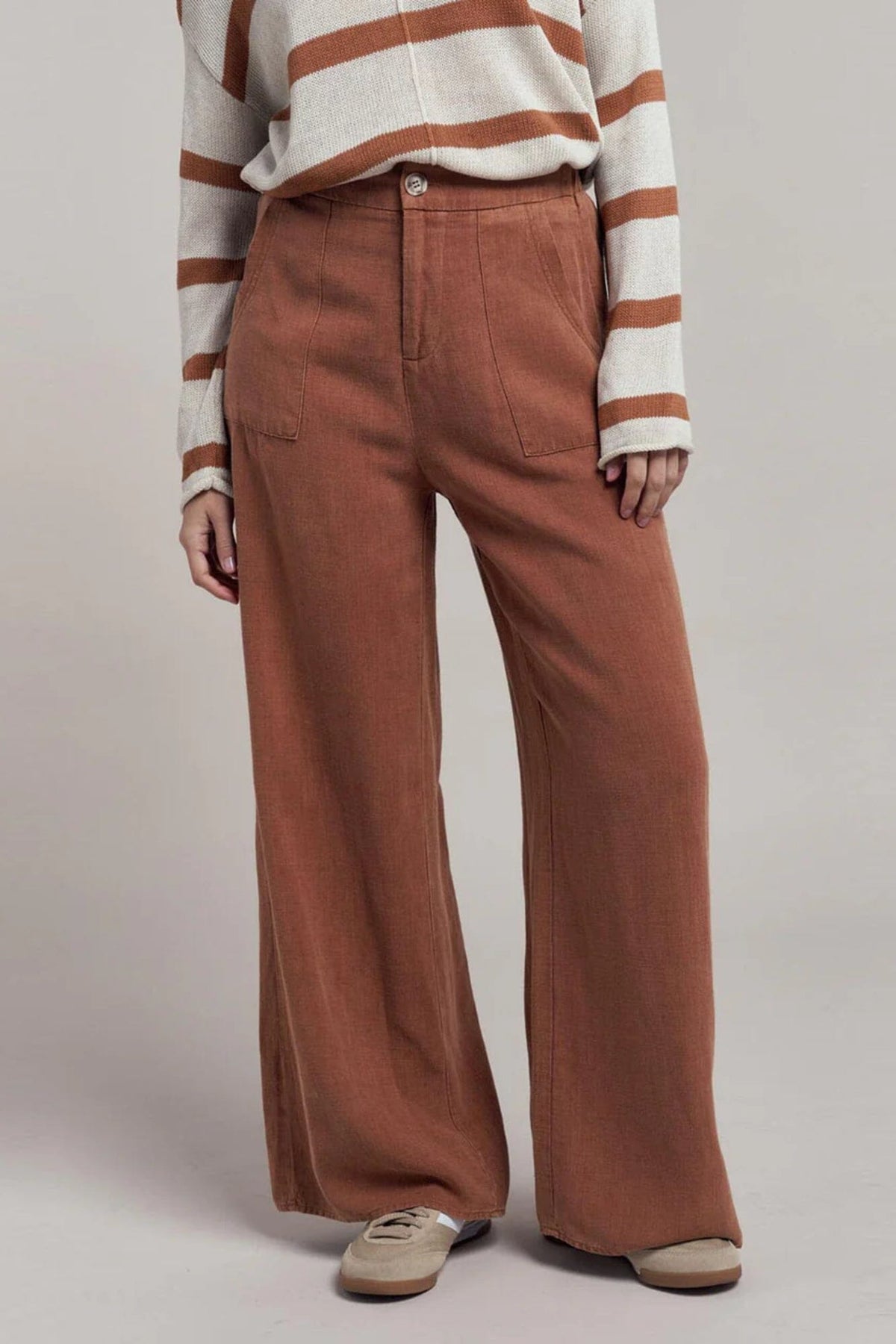 LITTLE LIES Billie Pants - Terracotta PANTS - Zabecca Living