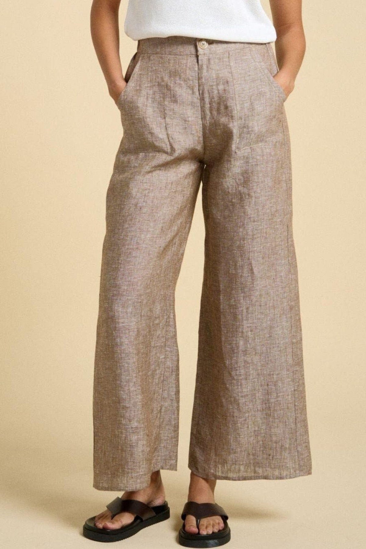 LITTLE LIES Bondi Pants - Chocolate PANTS - Zabecca Living