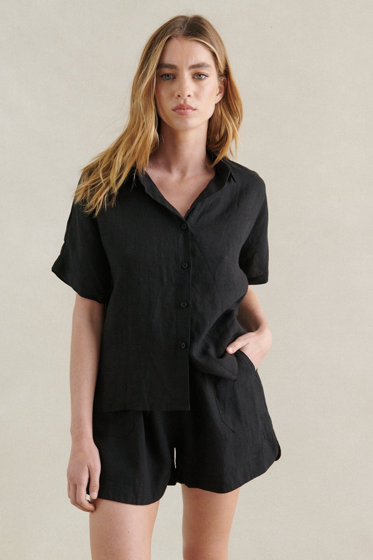 LITTLE LIES Bronte Shirt - Black Shirts & Blouses - Zabecca Living
