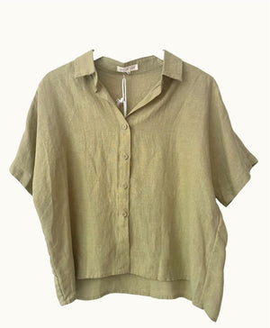 LITTLE LIES Bronte Shirt - Sage Shirts & Blouses - Zabecca Living