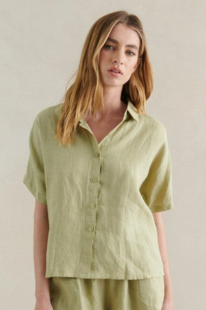 LITTLE LIES Bronte Shirt - Sage Shirts & Blouses - Zabecca Living