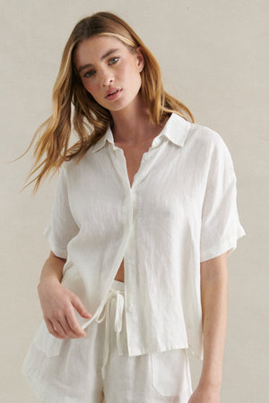 LITTLE LIES Bronte Shirt - White Shirts & Blouses - Zabecca Living