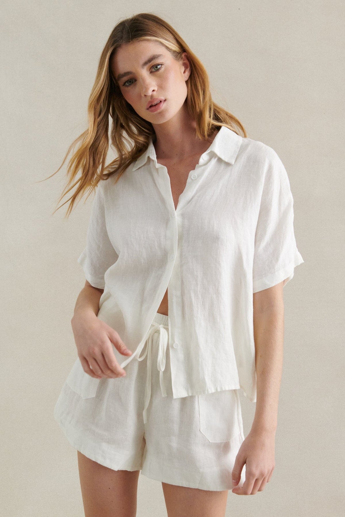 LITTLE LIES Bronte Shirt - White Shirts &amp; Blouses - Zabecca Living