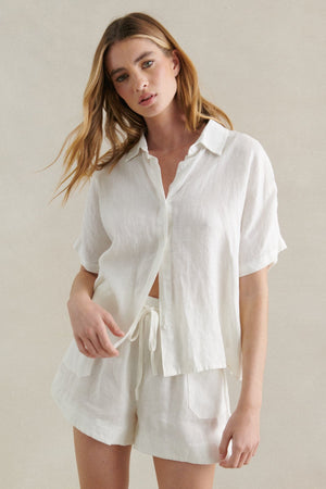 LITTLE LIES Bronte Shirt - White Shirts & Blouses - Zabecca Living