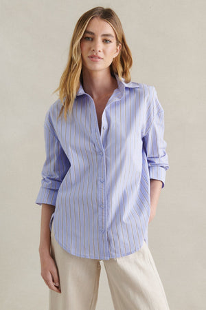 LITTLE LIES Cruise Shirt - Blue Shirts & Blouses - Zabecca Living