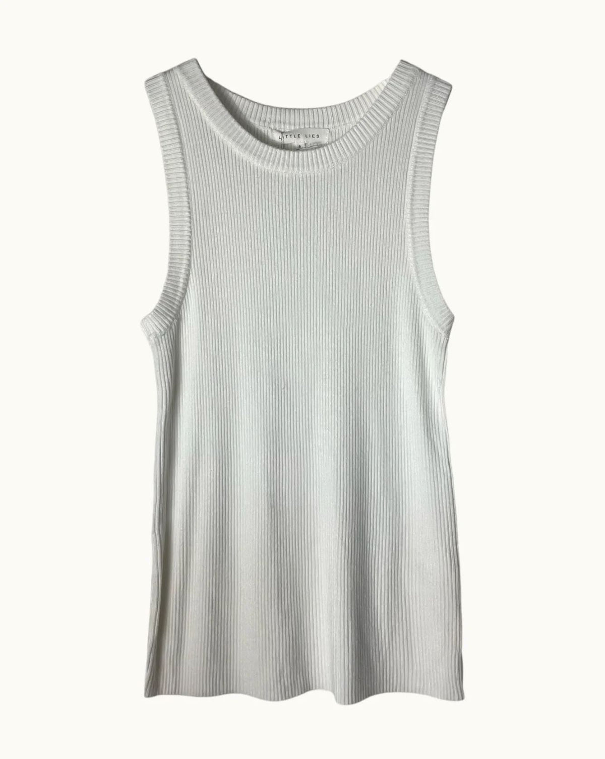 LITTLE LIES Eva Tank Top - White Tank - Zabecca Living
