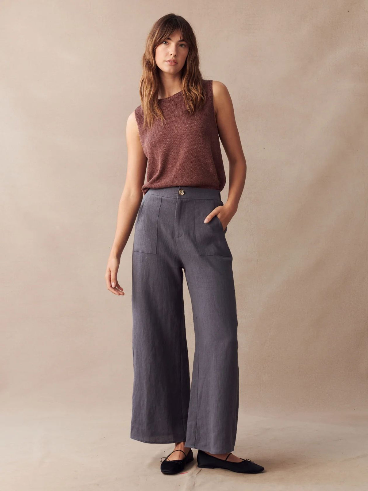 LITTLE LIES Jude Pant - Steel PANTS - Zabecca Living