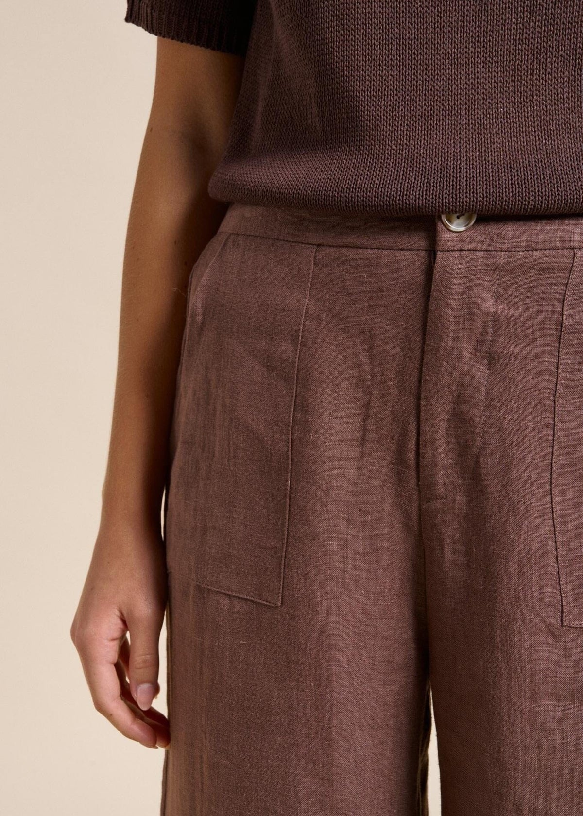 LITTLE LIES Jude Pants - Chocolate PANTS - Zabecca Living