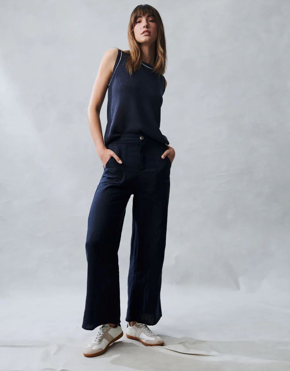 LITTLE LIES Jude Pants - Navy PANTS - Zabecca Living