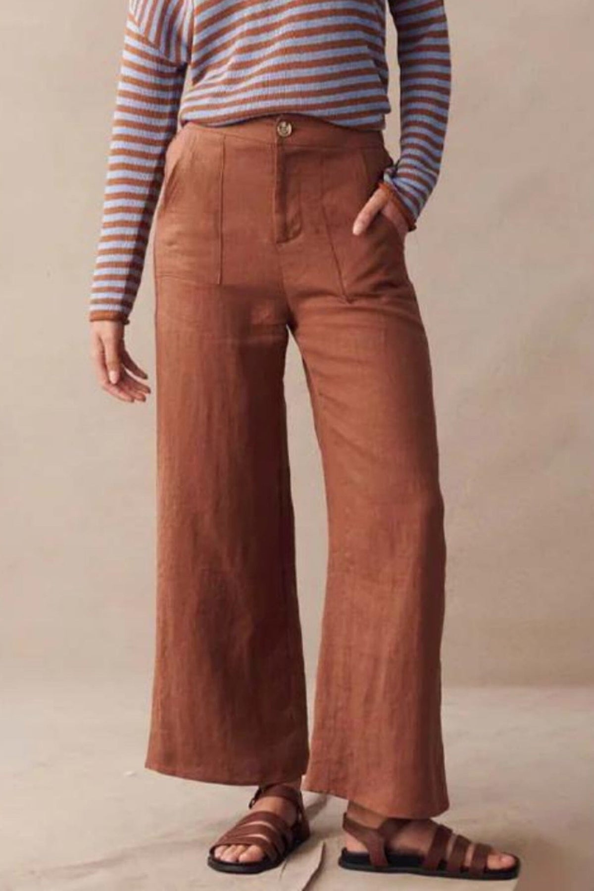 LITTLE LIES Jude Pants - Rust PANTS - Zabecca Living