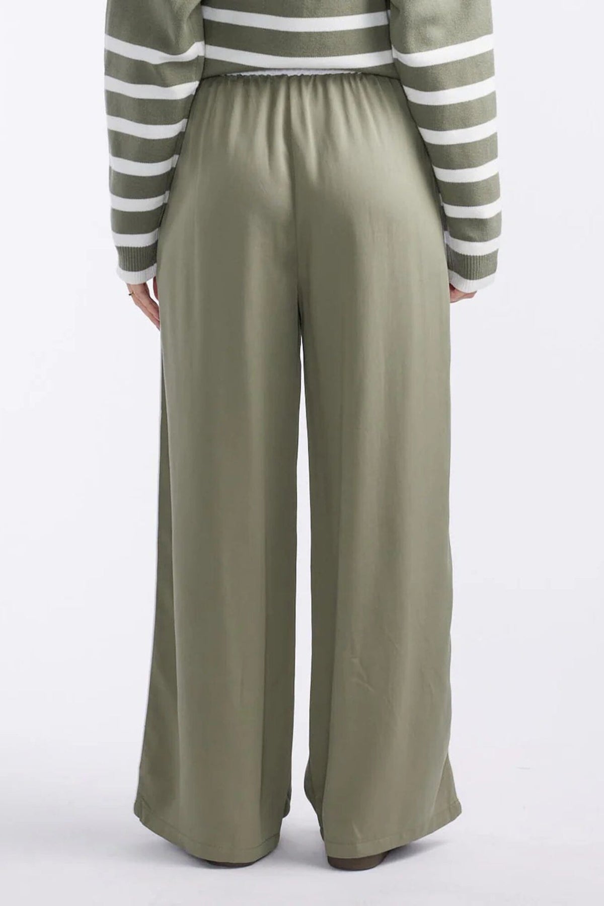LITTLE LIES Lottie Tencel Pants - Khaki PANTS - Zabecca Living