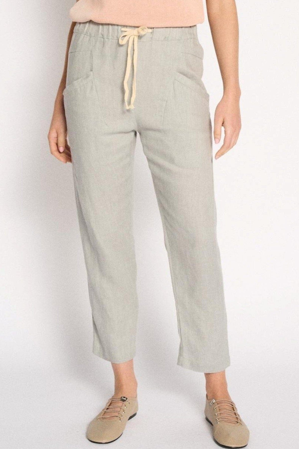 LITTLE LIES Luxe Pants - Dusty Aqua PANTS - Zabecca Living