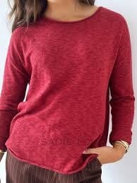LITTLE LIES Nellie Top - Cherry Jumpers + Knitwear - Zabecca Living