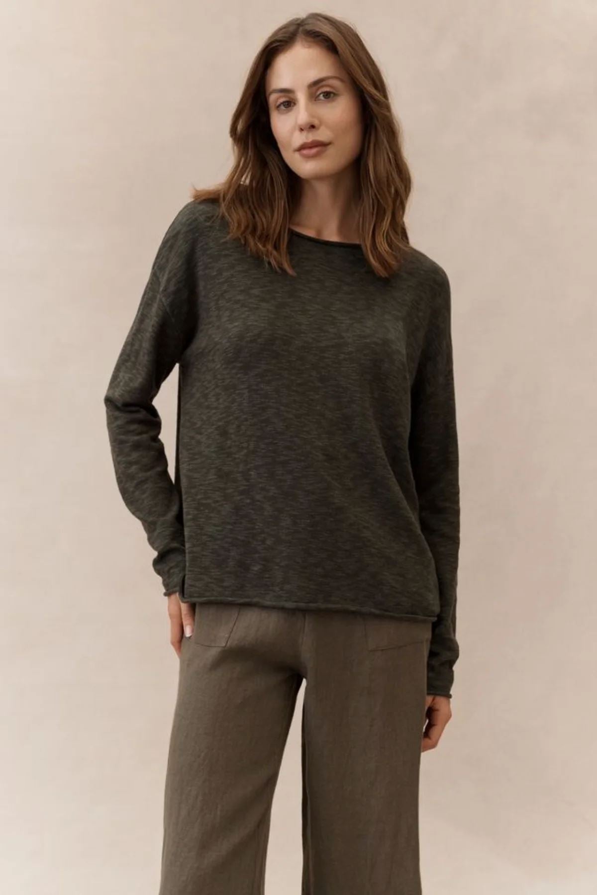 LITTLE LIES Nellie Top - Dark Green Jumpers + Knitwear - Zabecca Living