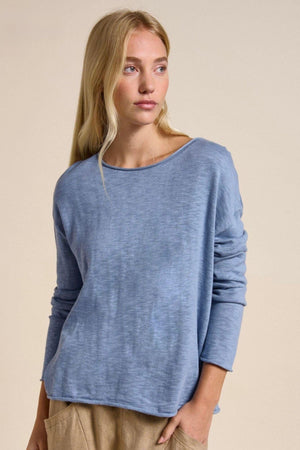 LITTLE LIES Nellie Top - Nantucket Blue Jumpers + Knitwear - Zabecca Living